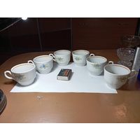 Фарфоровый кофейный набор Добрушского завода . СССР