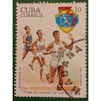 Куба 1977. Спорт. Бег. Марка из серии