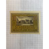 10 пфеннингов (нотгельды) г. Германия.