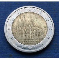 Германия 2 евро 2011 G Северный Рейн-Вестфалия