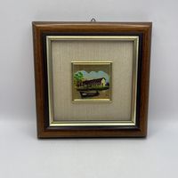 Миниатюра на золоте Лодка. Италия. 3558