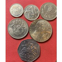 Кипр 7 разных монет