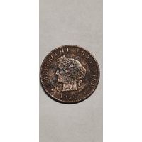 1 сантим 1892 год. Франция. Редкая.