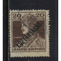 Венгрия Респ 1918 Карл I Надп Стандарт #238