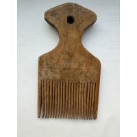 Старинное деревянное чесало (гребень-чесалка) для шерсти/льна, деревенский быт