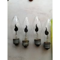 Мерцающее Пламя лампочки СССР. 4 шт. Цена за любую одну