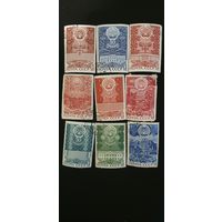 СССР гербы стран СНГ 9шт