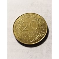 Франция 20 сантим 1997