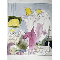 Картина графика 1960е Егор Глебович Горохов