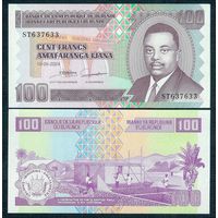 Бурунди 100 франков 2024 год, UNC