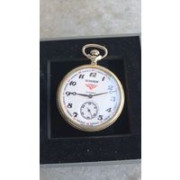 Абсолютно новые часы карманные Молния Serkosof, матовое поле, с рубля