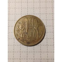 10 сантимов   Эфиопия 1977 латунь