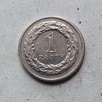 1 злотый 1991 года Польша. Третья Республика.