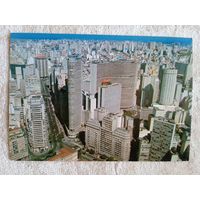 Бразилия, Сан-Паулу. Вид со зданиями Италия, Копан и отель Хилтон