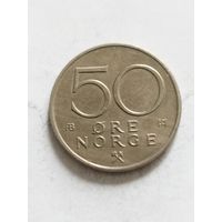 Норвегия 50 оре 1975
