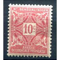 Французские колонии - Верхний Сенегал и Нигер - 1915г. - орнамент, служебные марки, 10 с - 1 марка - MH [Mi 9]. #4-W1-135-A-1