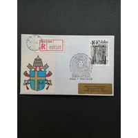 Польша 1987 Конверт с маркой 1986 года из серии "Праздник Марии небесной: восхищение монастырскими сокровищами местечка Ясной горы" (спецгашение II краевая филвыставка "ARSCHRISTFIL-87") Mi.3041