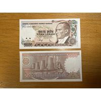 Турция 5000 лир 1985 год. P-197a.1