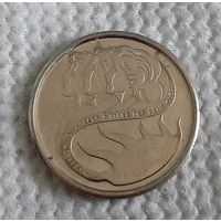 Канада 10 центов, 2001 Международный год добровольцев (14-14-18)