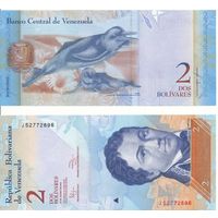 Венесуэла 2 боливара образца 2012 года UNC p88e