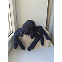 Паучище Совсем не опасный и мягенький Плюшевая вязаная мягкая игрушка амигуруми интерьер ручная работа handmade кукла