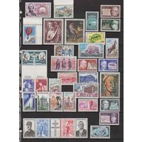 Франция.НЕПОЛНЫЙ ГОДОВОЙ НАБОР 1971.ЧИСТЫЕ МАРКИ БЕЗ НАКЛЕЕК !