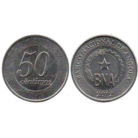 РЕСПУБЛИКА АНГОЛА. 50 СЕНТИМО 2012 UNC
