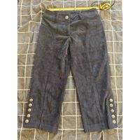 Брюки и юбка женские синий вельвет, Б/У, ТОРГ