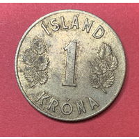Исландия, 1 крона 1966г.