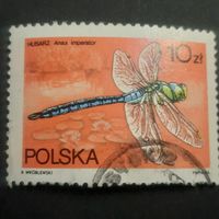 Польша 1988. Стрекозы. Anaux Imperator. Марка из серии