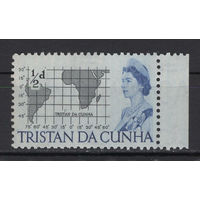 Тристан да Кунья /Tristan da Cunha 1965** Карта География Елизавета II