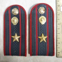 Погоны майора милиции СССР.