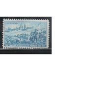 США-1951, (Мих.618), гаш., Высадка Кадиллака в Детройте (одиночка)