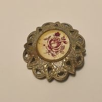 Брошь Роза с маркировкой СССР