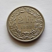Швейцария 2 франка, 1982