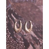 Серьги позолоченные