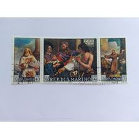 Марки   Живопись   Сан-Марино 1967   3  шт -  3,00 руб.