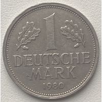 Германия 1 марка 1980 г. F