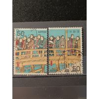 Япония, 1979. Гравюра. Сумо