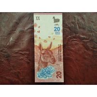 20 песо Аргентина 2017 г.