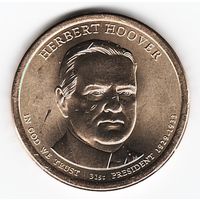 1 доллар США 2014 год 31-й Президент Герберт Гувер двор P _состояние UNC