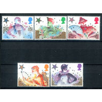 Великобритания - 1985г. - Рождество - 5 марок - полная серия, MNH [Mi 1051-1055]. #3-GB-Z-1-16