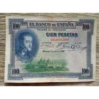 Werty71 Испания 100 песет 1925 банкнота