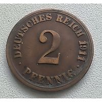 Германия 2 пфеннига, 1911 A  4-4-35