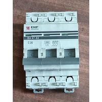 Автомат 4.5кА ВА47-29 3Р 20А С, EKF PROxima