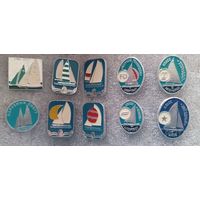 Значки спортивные   цена за один