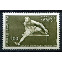 Франция - 1972г. - Летние Олимпийские игры - 1 марка - полная серия, MH [Mi 1802]. #2-Fr-39-A-1