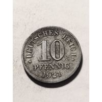 Германия 10 пфенинг 1921