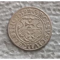 Грош 1539 Эльблонг с блеском