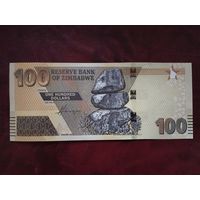 100 долларов Зимбабве 2023 г.
